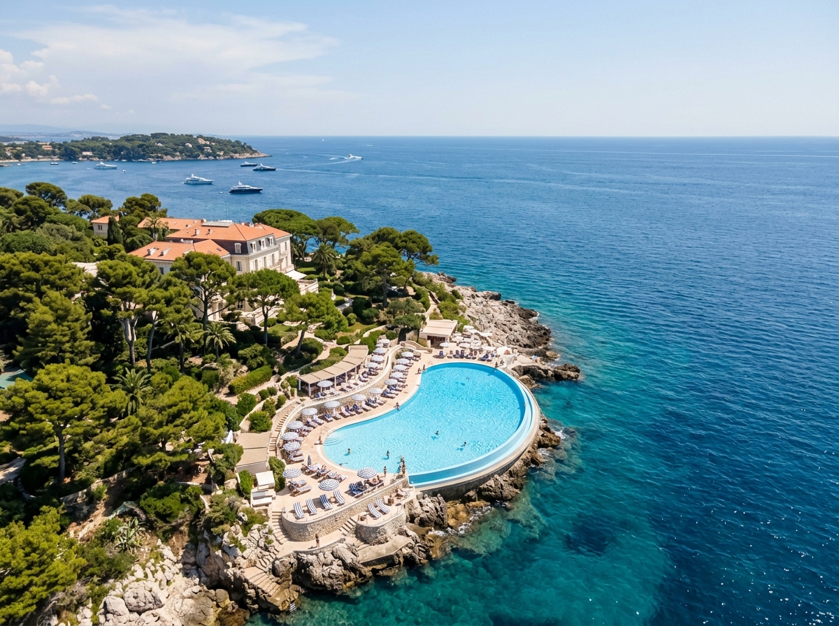 Seaside view of the featured coastal hotel retreat